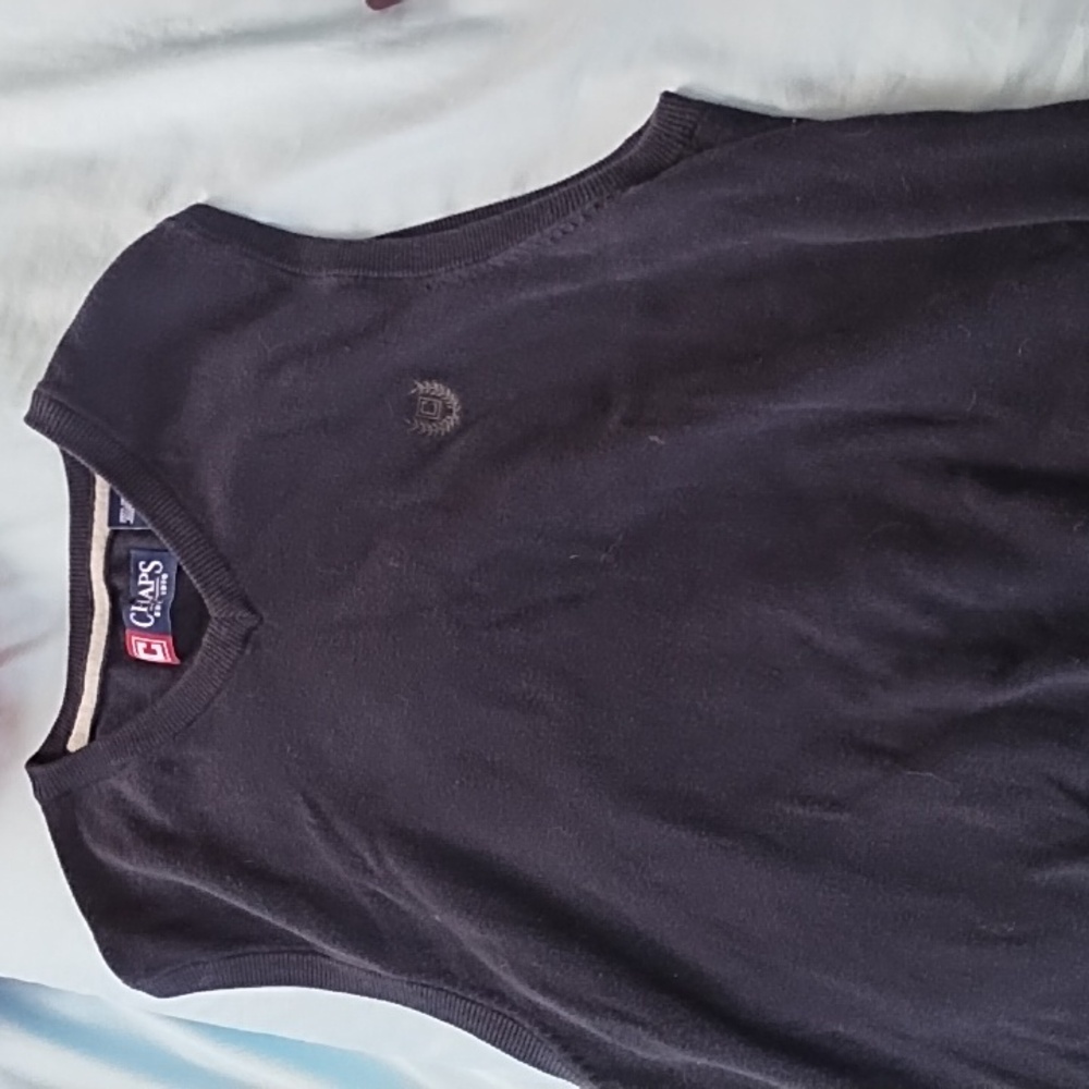 Chaps Navy Blue Vest